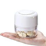 AYOTEE Wireless Portable Mini Food Chopper,Small Electric Food Processor For Garlic Veggie ,Dicing, Mincing & Puree ,100ml, baby food Maker, White