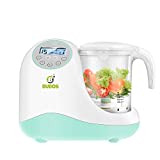 Bubos 5-in-1 Smart Baby Food Maker with Steam Cooker, Blender, Chopper, & Warmer for Organic Food Cooking, Pureeing & Reheating - BPA Free Food Processor with LCD Display