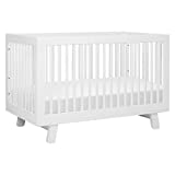 Babyletto Hudson 3-in-1 Convertible Crib with Toddler Bed Conversion Kit in White, Greenguard Gold Certified , 53.75x29.75x35 Inch (Pack of 1)