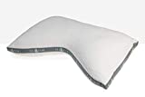 Eli & Elm | Ultimate Side Sleeper Pillow with Adjustable Filler to Get The Perfect Contour Curved Pillow for A Neck Pain Relief Sleep - Removable Latex and Polyester Filling- 17' X 29'