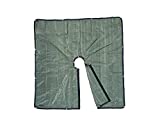 8x8 Landscape Pruning Tarp with 12” Hole to Fasten Around Trees and Shrubs