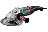 Metabo - 9' Angle Grinder - 6, 600 Rpm - 15.0 Amp w/Brake, Non-Lock Paddle, Electronics (606479420 24-230 MVT), Professional Angle Grinders