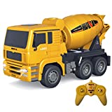 Fistone RC Cement Mixer Truck 6 Channel 1/18 Scale Auto Dumping Construction Vehicle Toy for Kids Boys Age 8 10 12 Years Old