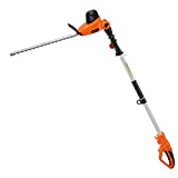 Electric Pole Hedge Trimmer Corded - 4.8Amp 600W 20 inch Dual-Action Laser Cut & Adjustable Cutting Head