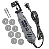 DIDUEMEN Handheld No Debugging Electric Tungsten Grinder Four-angle Tungsten Electrode Sharpening Machine TIG Welding Rotary Tool with Flat Grinding Block, Cut-Off Slot,4 Screw Holes, 3 CNC Mandrels…