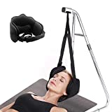 Neck Relief Hammock for Neck Pain Head Hammock for Headache Neck Support Portable Relieves Back and Shoulder Pain Without Stand (Black)