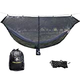 pys Hammock Bug Net - 12' Hammock Mosquito Net Fits All Camping Hammocks, Compact, Lightweight and Fast Easy Set Up, Security from Bugs and Mosquitoes, Essential Camping and Survival Gear (Black)