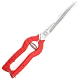 TOOLTENG Extra Long Stainless Steel pruners Bonsai Plant Trimming Scissors for thorny roses plant Flowers Harvesting Herbs Fruits or Vegetables prune corners dense areas Garden shears with sheath