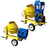 MH GLOBAL TOWABLE 9 CF Cubic Cement Mixer 12V Electric Starter 13 HP Gas Gasoline