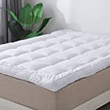 ANALIN Extra Thick Mattress Topper, Plush 3 Inch Down Alternative Fiber Soft and Breathable 300TC Cotton Percale Cover -（Full Size）