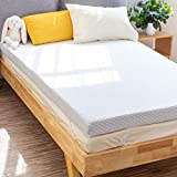 PERLECARE 3 Inch Gel Memory Foam Mattress Topper for Pressure Relief, Premium Soft Mattress Topper for Cooling Sleep, Non-Slip Design with Removable & Washable Cover, CertiPUR-US Certified - Full