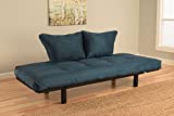 Best Futon Lounger - Mattress ONLY - Sit Lounge Sleep - Small Furniture for College Dorm, Bedroom Studio Apartment Guest Room Covered Patio Porch (POSH Blue)