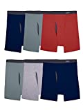 Fruit of the Loom Men's Coolzone Boxer Briefs (Assorted Colors), 6 Pack-Covered Waistband, XX-Large