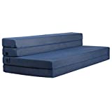 Milliard Tri-Fold Foam Folding Mattress and Sofa Bed for Guests- King Size