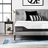 LUCID 12 Inch California King Hybrid Mattress - Bamboo Charcoal and Aloe Vera Infused Memory Foam - Motion Isolating Springs - CertiPUR-US Certified