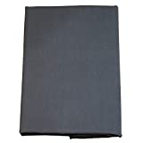 FULI 100% Cotton Cover for Traditional Japanese Floor Futon Mattress, Twin XL, Dark Gray. Made in Japan