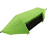 Camping Hammock Tent with Rain Fly Tarp and Mosquito Net Tree Straps,1-2 Persons Bivvy Hammock Set for Backpacking Hiking Travel Yard Outdoor Activities,Green 108' x 60' x 24'
