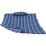 Sunnydaze Polyester Quilted Hammock Pad and Pillow Set Only - Durable Outdoor Rope Hammock Accessories - Replacement Hammock Pad - Breakwater Stripe