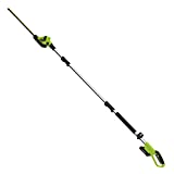 Earthwise LPHT12022 Volt 20-Inch Cordless Pole Hedge Trimmer, 20 inch, 2.0AH Battery & Fast Charger Included