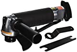Ingersoll Rand 422G Edge Series 5' Air Angle Grinder, Powerful 1.0 HP Motor, Locking Lever with Tease Throttle, Front Exhaust, Anti Vibration Hand Grip, Black
