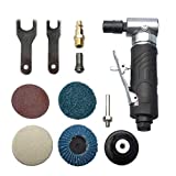 1/4 inch angle air die grinder with 4 pcs 2' roll lock sanding discs