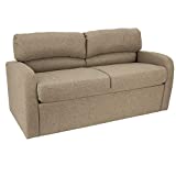RecPro 65' Jack Knife RV Sleeper Sofa with Arms | RV Furniture | Zero Wall Hugger | Cloth (Oatmeal)