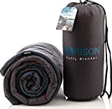 SORISON Large, Ultra Warm, Puffy Camping Blanket, Hammock Top Quilt and Stadium Blanket for Cold Weather, Weatherproof, Down Alternative