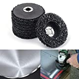 SIGNI 5 Pack 4-1/2' x 7/8' Poly Strip Discs Stripping Wheel for Angle Grinder -Remove Paint, Rust and Clean Welds Oxidation (5 Pack-Black)