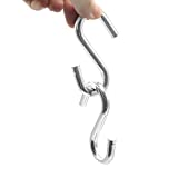 2 Packs S Hooks Heavy Duty, Large Stainless Steel S Hooks for Hanging, Hammock Hooks Hardware, Hanging Kitchenware, Load Capacity 550 LBS