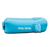 Nevlers Inflatable Lounger Air Sofa Perfect for Beach Chair Camping Chairs or Portable Hammock and Includes Travel Bag Pouch and Pockets | Easy to Use Camping Accessories -Blue Color