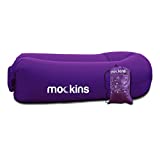 Nevlers Purple Inflatable Lounger Hangout Sofa Bed with Travel Bag Pouch The Portable Inflatable Couch Air Lounger is Perfect for Music Festivals and Camping Accessories Inflatable Hammock