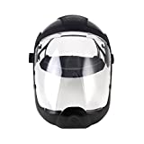 Sellstrom Face Shield Safety Mask, Clear, Polycarbonate Anti-Fog Window, UV-Blocking, Lightweight, Ratchet Suspension Headgear, ANSI Z87.1, Unisex, S32210