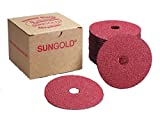 Sungold Abrasives 16902 4-1/2-Inch x 7/8-Inch Center Hole Aluminum Oxide Fiber Disc, 25-Pack, 36 Grit