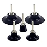 Coceca 5 Pack Roloc Disc Pad Holder, Universal Quick Change 2 Inch 3 Inch and 1 Inch Roloc Disc Holder with 1/4' Shank for Die Grinder Accessories Polishing Round Rotating Tools
