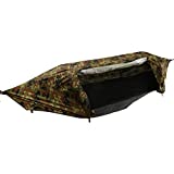 Camping Hammock Tent with Rain Fly Tarp and Mosquito Net Tree Straps, 1-2 Persons Bivvy Camouflage Color Hammock Set for Backpacking Hiking Travel Yard Outdoor Activities