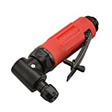 NEIKO 30109B ¼” Mini Angle Die Grinder | 20,000 RPM | 90 PSI | 90 Degree Head | Rear Exhaust | 1/4' Collet | Safety Self-Locking Control Switch
