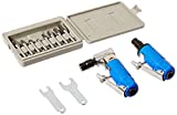 Astro Pneumatic Tool 1221 Composite Body 1/4' 90° Die Grinder, Mini Die Grinder AND 8pc. Double Cut Carbide Rotary Burr Set