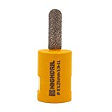 Diamond Mortar Raking Bit,HIGHDRIL 5/16' x 1' (8mm x 25mm) 5/8-11 Thread Diamond Mortar Router for Old Mortar,Blown,Damaged Bricks or Natural Stone Removal