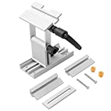 Adjustable Replacement Tool Rest Sharpening Jig for 6 inch or 8 inch Bench Grinders and Sanders • Includes a Pivoting Miter Slide and Flat Miter Slide for Easy Tool Honing