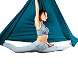 aum active Aerial Silks Replacement Fabric 4.5x3 Yards, for Aerial Yoga Hammock, Antigravity Yoga, Inversion Pilates, Sensory Swing - for Ceiling Height Upto 18ft