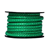 SGT KNOTS Hollow Braid Dyneema Rope for Arborists, Boating, Camping, Crafting (1/8', 25ft, Green)