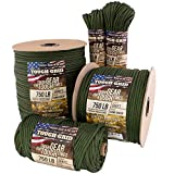 TOUGH-GRID 750lb Camo Green Paracord/Parachute Cord - Genuine Mil Spec Type IV 750lb Paracord Used by The US Military (MIl-C-5040-H) - 100% Nylon - 50Ft. - Camo Green