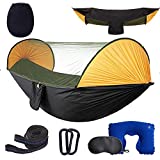 Hammocks with Mosquito Net,Hammock with Netting,Hammock Tent for Outside,Hammock with Bug Net for Single & Double Camping,Survival, Travel & More,600lbs