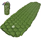 ECOTEK Outdoors Insulated Hybern8 4 Season Ultralight Inflatable Sleeping Pad with Contoured FlexCell Design - Easy, Comfortable, Light, Durable, Hammock Approved - Sub Zero Temp Rating [Evergreen]