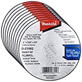 Makita 10 Pack - 4 Inch Cut Off Wheels For 4' Grinders - Aggressive Cutting For Metal & Stainless Steel