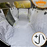 iBuddy Dog Seat Cover for Trucks 100% Waterproof Dog Truck Hammock for Back Seat Machine Washable X-Large Pet Seat Cover with Side Flap Against Dirt and Fur for Large SUV and Truck Dog Seat Protector