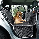 Lesure Dog Car Seat Cover for Back Seat SUV - Waterproof Pet Car Rear Seat Covers with Anti Slip Dog Car Hammock with Storage Pocket & Dog Safety Belt, Dog Backseat Protector Trucks and SUVs, 54Wx58L