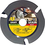 GRAFF SPEEDCUTTER 4 1/2 Wood Carving Disc for Angle Grinder - Circular Saw Blade for Cutting, Sculpting & Shaping - 7/8' Arbor - 115mm