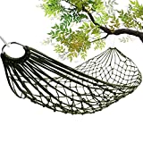 Mesh Rope Hammocks for Outside - Sleeping Hammock Nylon Camping - Hammock Large Weight Limit Swing Mesh Hammock - Large Hammocks for Outside Nylon Hammocks for Trees for Hiking