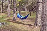 Flat Laying Hammock,Totally Different Hammock.You Will NOT Sleep in a C-Shape Curve.Lightweight,Portable,Single and Double Use,Indoors/Outdoor & Backyard (Blue)